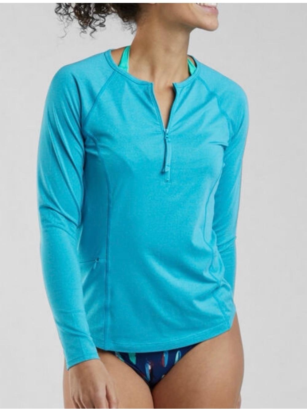 Title Nine Sunbusters Quarter Zip Long Sleeve Sun Shirt